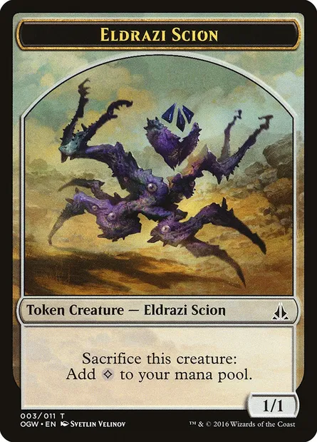 Eldrazi Scion, carte Magic TOGW 3 — extension Oath of the Gatewatch Tokens