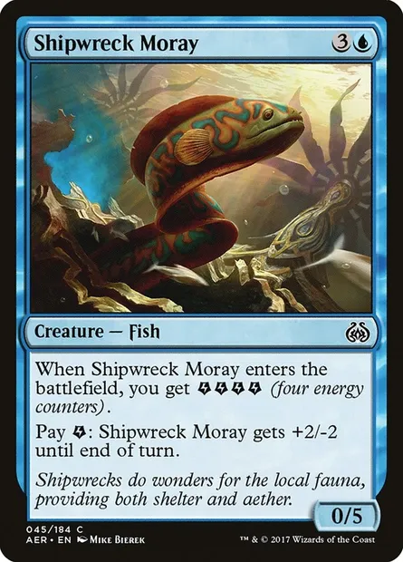 Shipwreck Moray, Magic card AER 45 — Aether Revolt set