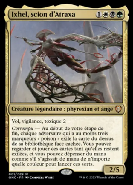 Ixhel, scion d'Atraxa, carte Magic ONC 1 — extension Phyrexia: All Will Be One Commander