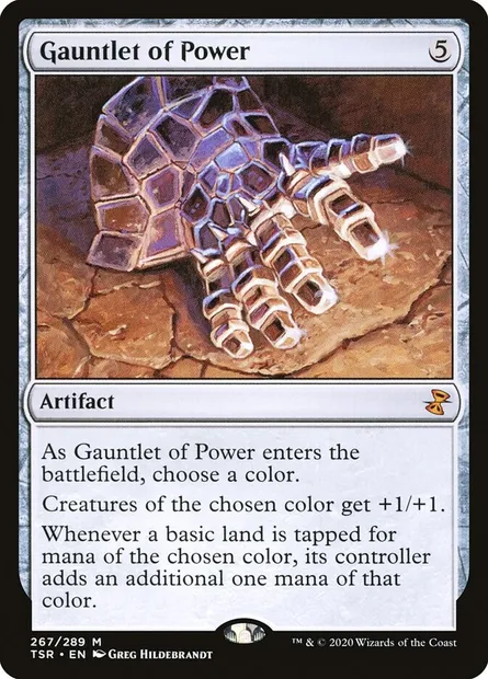 Gauntlet of Power, Magic card TSR 267 — Time Spiral Remastered set