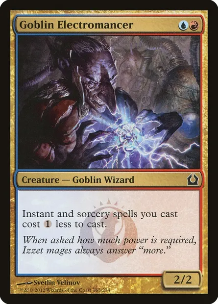 Goblin Electromancer, Magic card RTR 163 — Return to Ravnica set
