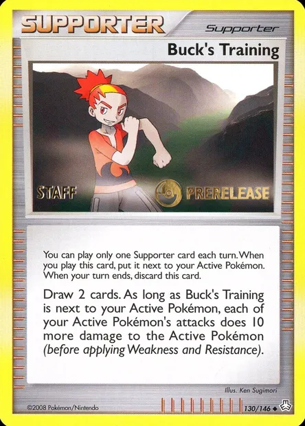 Buck's Training, Pokémon card PRE 130s — Prerelease Promos set