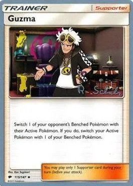 Guzma, Pokémon card WCD18 115-6 — World Championship Decks 2018 set