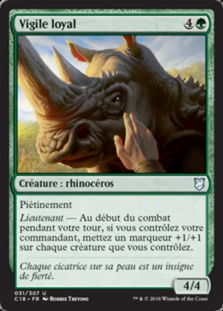 Vigile loyal, carte Magic C18 31 — extension Commander 2018