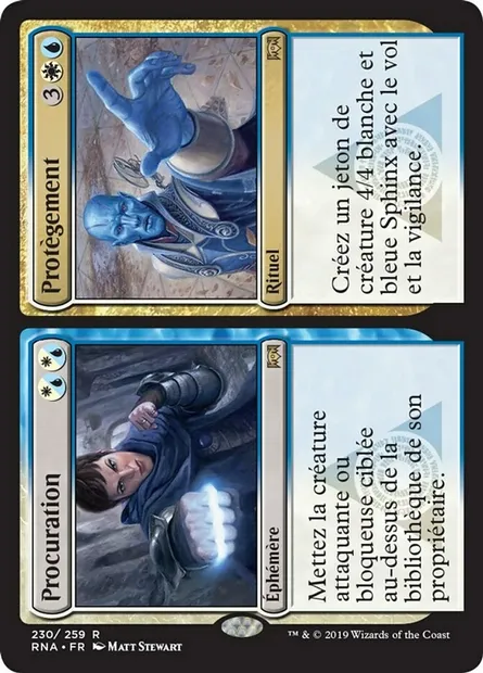 Procuration // Protègement, carte Magic RNA 230 — extension L'allégeance de Ravnica