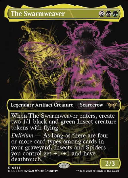 The Swarmweaver, Magic card DSK 363 — Duskmourn: House of Horror set