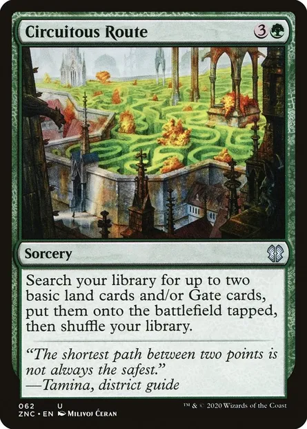 Circuitous Route, Magic card ZNC 62 — Zendikar Rising Commander set