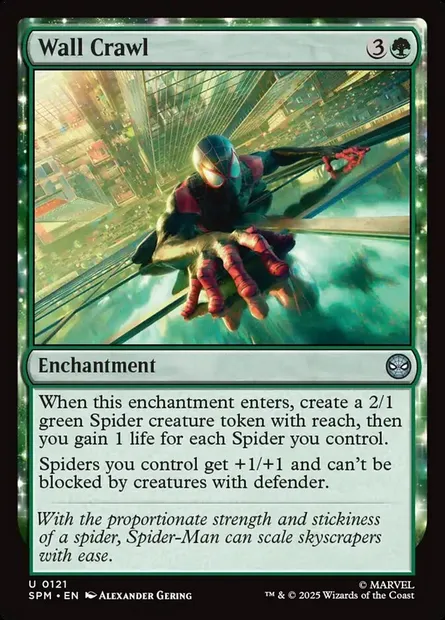 Wall Crawl, Magic card SPM 121 — Marvel's Spider-Man set