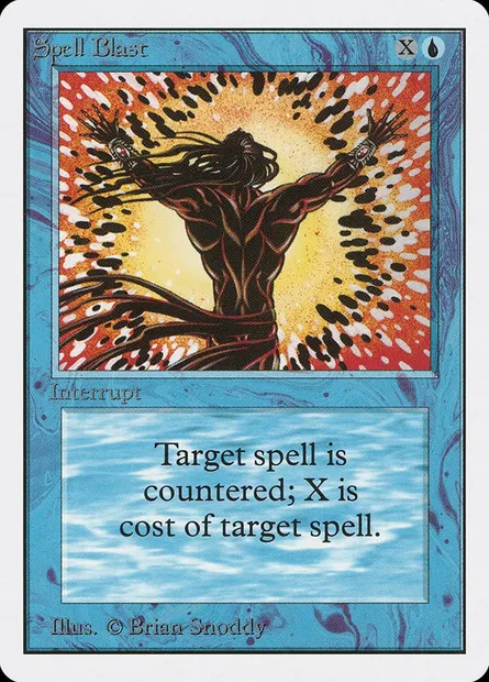 Spell Blast, Magic card 2ED 80 — Unlimited Edition set