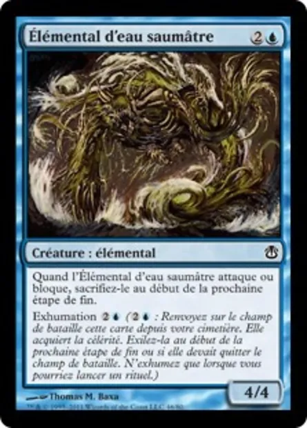 Élémental d'eau saumâtre, carte Magic DDH 46 — extension Duel Decks: Ajani vs. Nicol Bolas