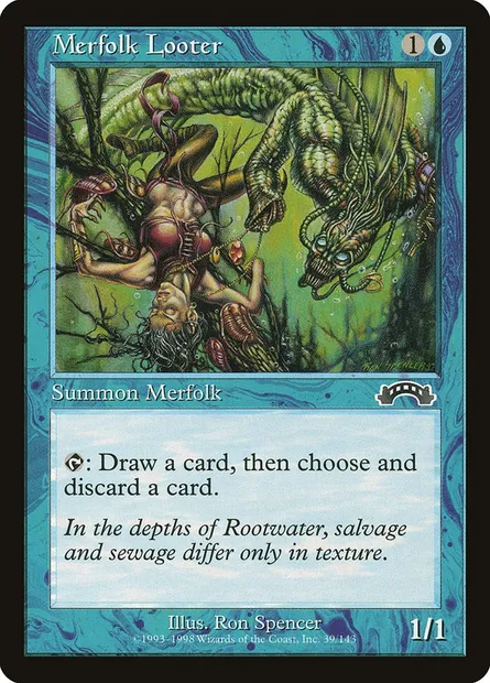 Merfolk Looter, Magic card EXO 39 — Exodus set