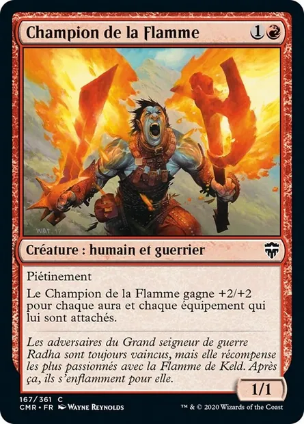 Champion de la Flamme, carte Magic CMR 167 — extension Commander Legends
