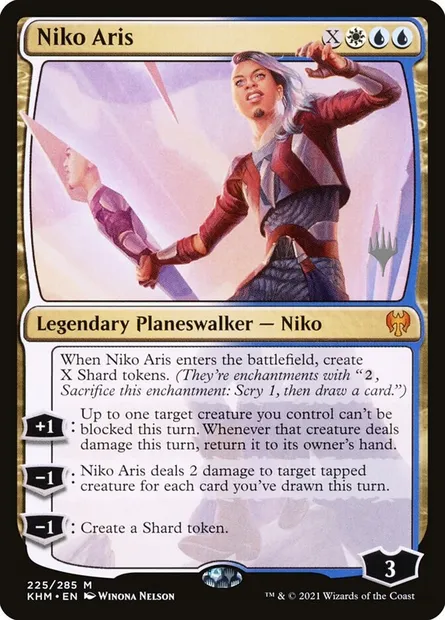 Niko Aris, carte Magic PKHM 225p — extension Kaldheim Promos