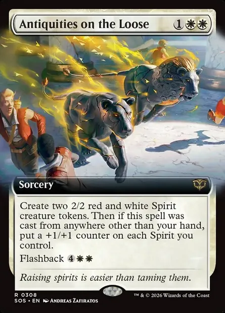 Antiquities on the Loose, Magic card SOS 308 — Secrets of Strixhaven set