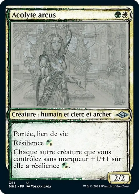 Acolyte arcus, carte Magic MH2 361 — extension Horizons du Modern 2