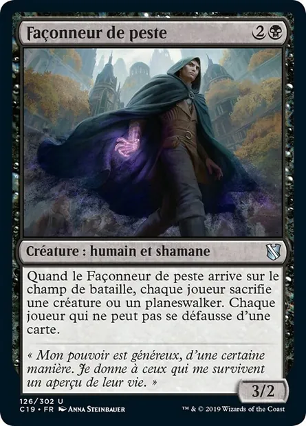 Façonneur de peste, carte Magic C19 126 — extension Commander 2019