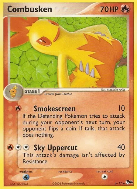 Combusken, Pokémon card P4 6 — POP Series 4 set