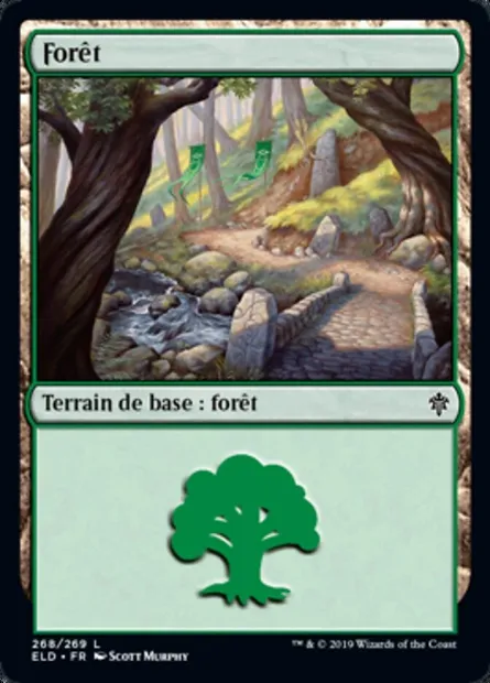 Forêt, carte Magic ELD 268 — extension Throne of Eldraine