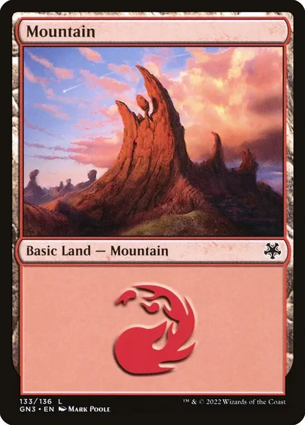 Mountain, Magic card GN3 133 — Game Night: Free-for-All set
