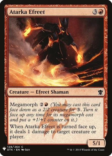 Atarka Efreet, Magic card PLST DTK-128 — The List set