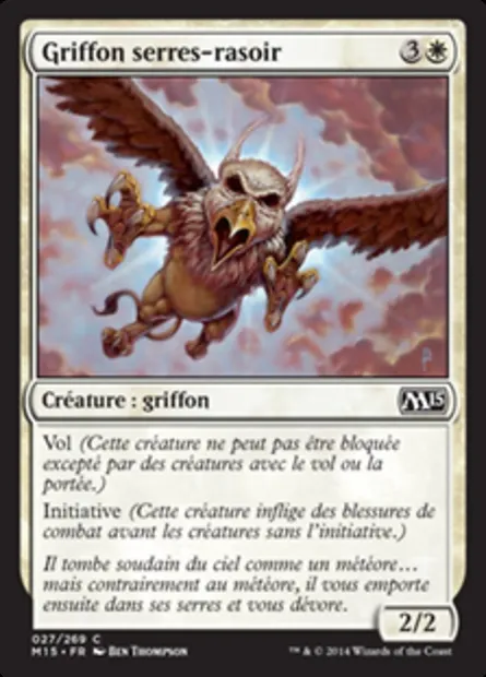 Griffon serres-rasoir, carte Magic M15 27 — extension Magic 2015
