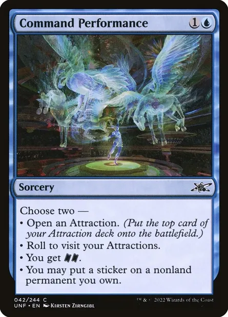 Command Performance, Magic card UNF 42 — Unfinity set