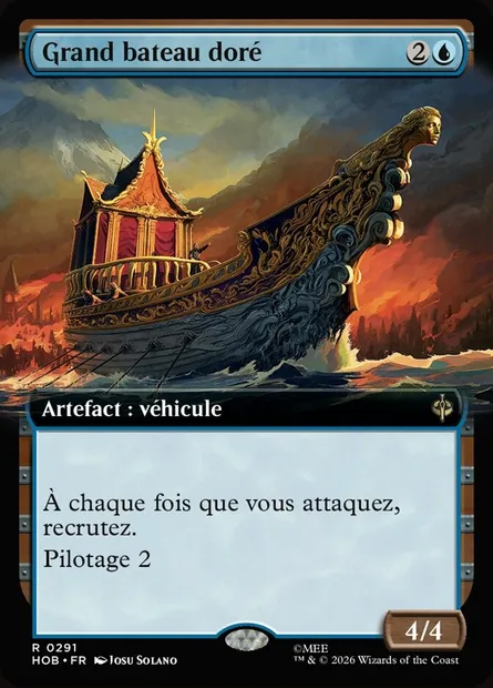 Grand bateau doré, carte Magic HOB 291 — extension The Hobbit