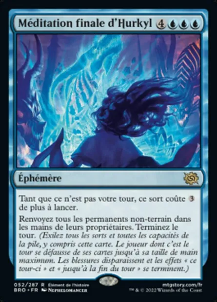 Méditation finale d'Hurkyl, carte Magic BRO 52 — extension La Guerre Fratricide