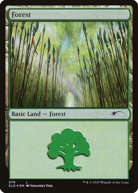 Forest, Magic card SLD 579 — Secret Lair Drop set