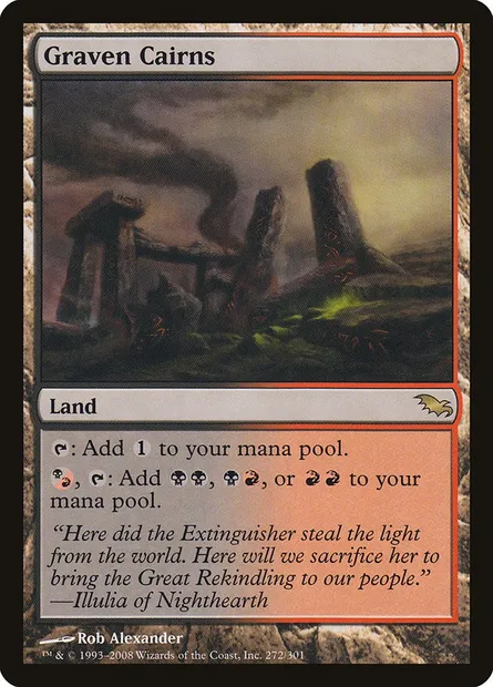 Graven Cairns, Magic card SHM 272 — Shadowmoor set