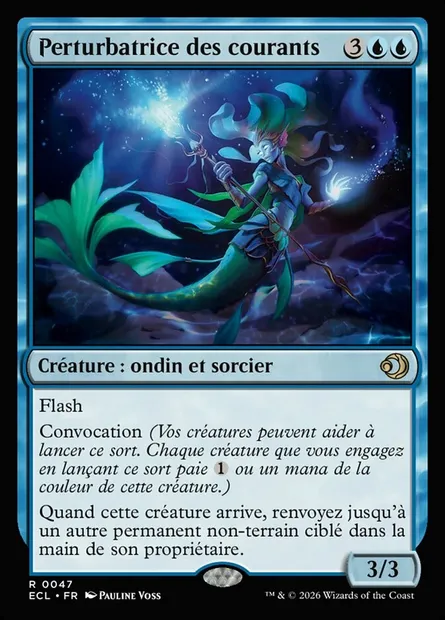 Perturbatrice des courants, carte Magic ECL 47 — extension Lorwyn Eclipsed