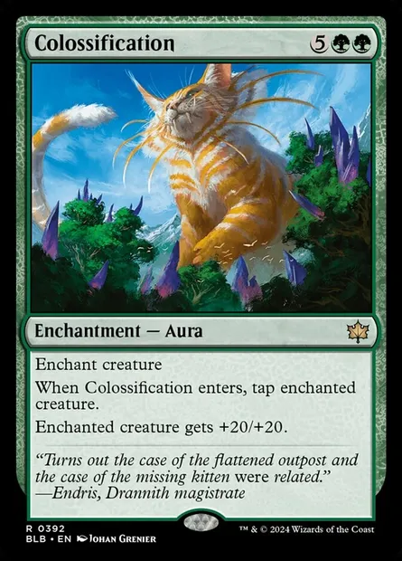 Colossification, Magic card BLB 392 — Bloomburrow set