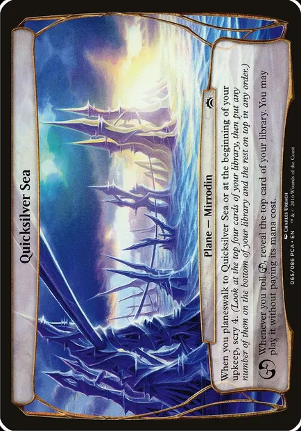 Quicksilver Sea, Magic card OPCA 65 — Planechase Anthology Planes set