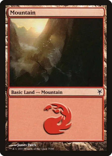 Mountain, Magic card DDK 75 — Duel Decks: Sorin vs. Tibalt set