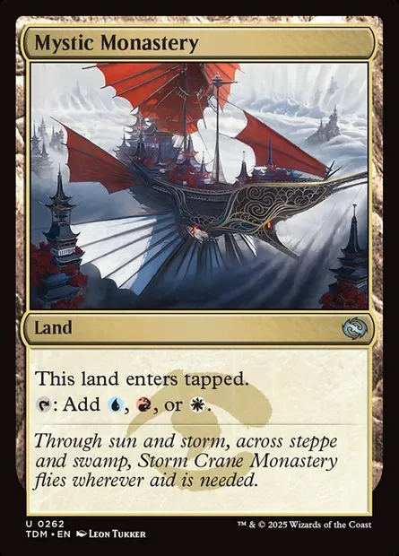 Mystic Monastery, Magic card TDM 262 — Tarkir: Dragonstorm set
