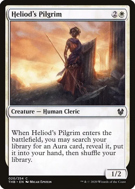 Heliod's Pilgrim, Magic card THB 20 — Theros Beyond Death set
