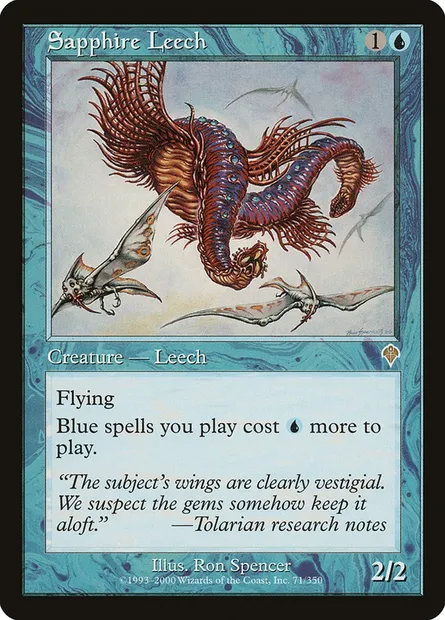 Sapphire Leech, Magic card INV 71 — Invasion set