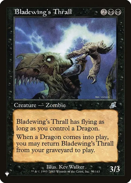 Bladewing's Thrall, Magic card PLST SCG-55 — The List set