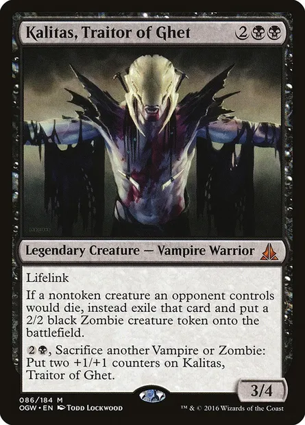 Kalitas, Traitor of Ghet, Magic card OGW 86 — Oath of the Gatewatch set