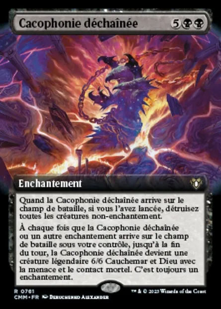 Cacophonie déchaînée, carte Magic CMM 761 — extension Commander Masters