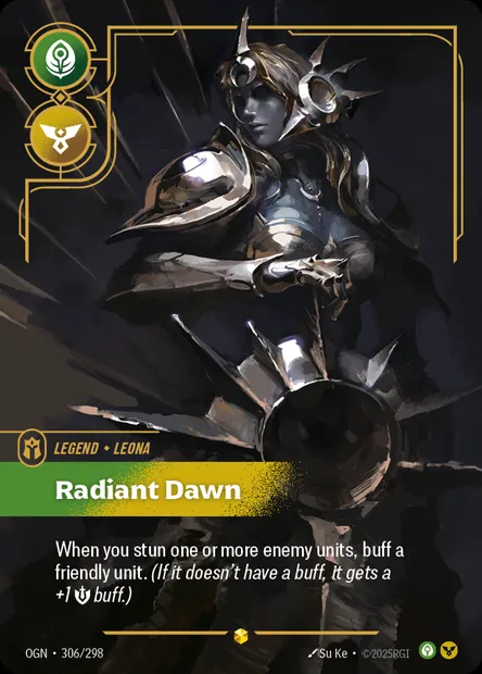 Radiant Dawn, carte Riftbound OGN 306 — extension Origins