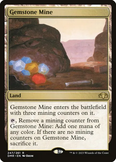 Gemstone Mine, Magic card DMR 247 — Dominaria Remastered set