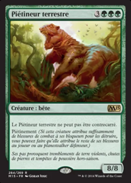 Piétineur terrestre, carte Magic M15 284 — extension Magic 2015