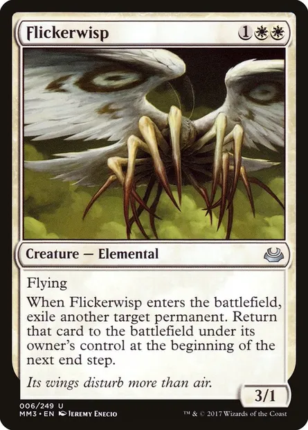 Flickerwisp, Magic card MM3 6 — Modern Masters 2017 set