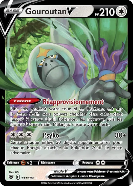 Gouroutan V, carte Pokémon ASR 133 — extension Astres Radieux