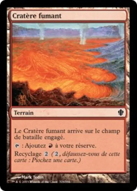 Cratère fumant, carte Magic C13 325 — extension Commander 2013