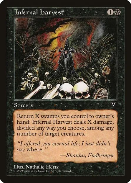 Infernal Harvest, Magic card VIS 62 — Visions set