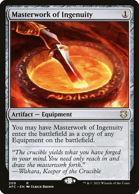 Masterwork of Ingenuity, Magic card AFC 209 — Forgotten Realms Commander set