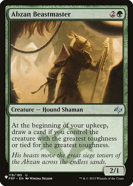 Abzan Beastmaster, Magic card PLST FRF-119 — The List set