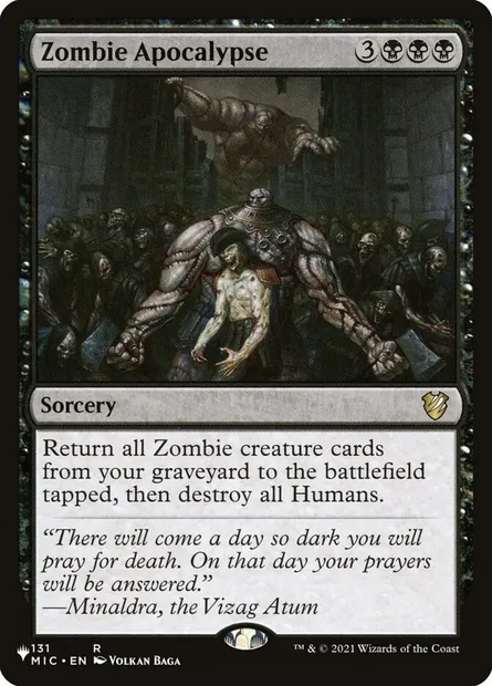 Zombie Apocalypse, Magic card PLST MIC-131 — The List set